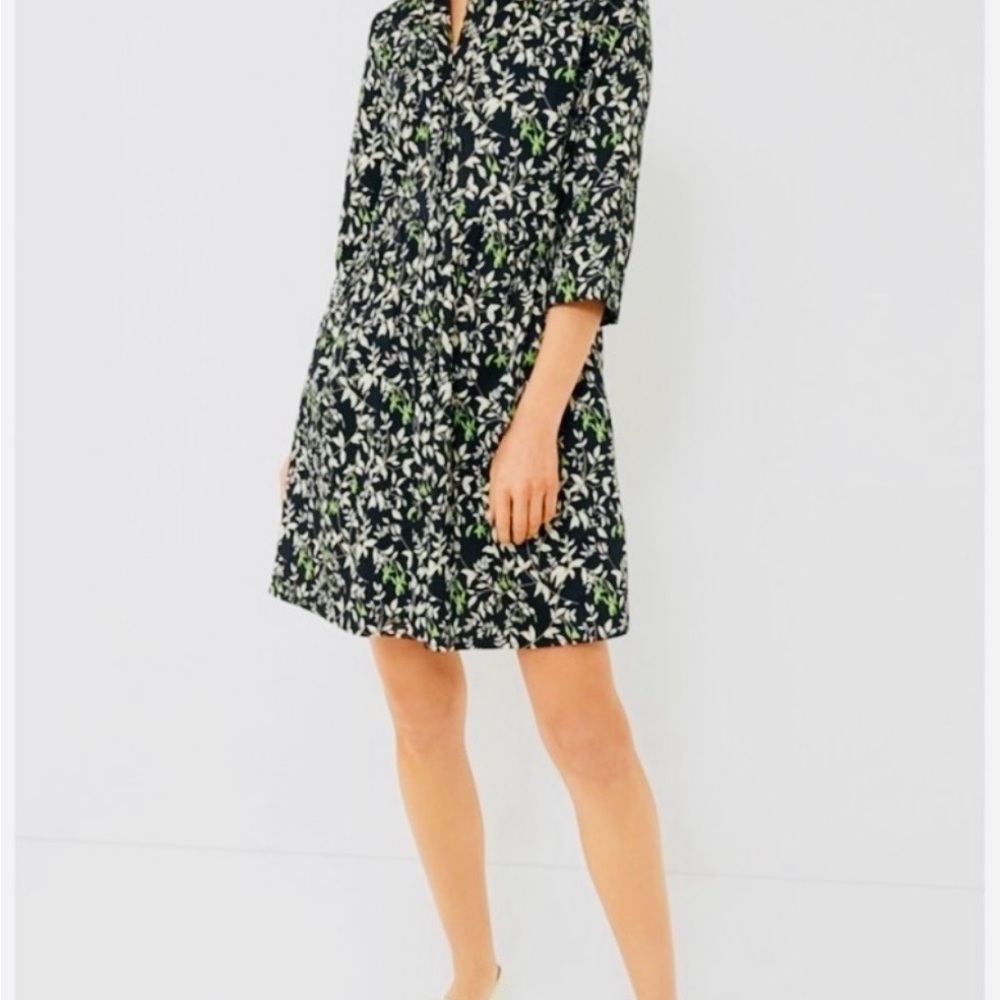 TUCKERNUCK Verdant Iris Royal Shirt DresS XL